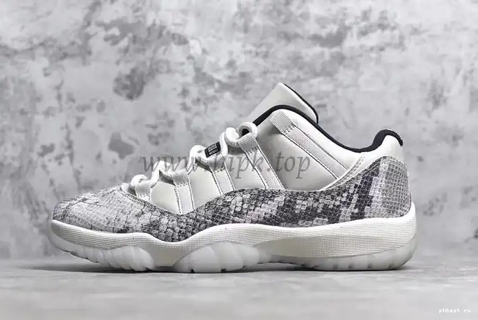ship 11 Jordan Light to ready PK real Low Snakeskin God snakeskin Retro Bone 0503